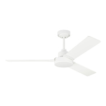 Generation-Seagull 3JVR52RZW - Jovie 52" Indoor/Outdoor Matte White Ceiling Fan with Wall Control and Manual Reversible Motor