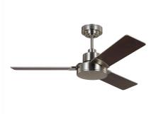 Generation-Seagull 3JVR44BS - Jovie 44" Indoor/Outdoor Brushed Steel Ceiling Fan with Wall Control and Manual Reversible Motor