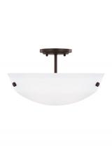 Generation-Seagull 7715202-710 - Two Light Semi-Flush Convertible Pendant