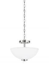 Generation-Seagull 77160-05 - Two Light Semi-Flush Convertible Pendant