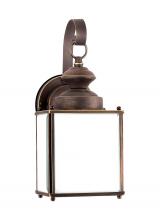 Generation-Seagull 84157D-71 - Jamestowne transitional 1-light medium outdoor exterior Dark Sky compliant wall lantern sconce in an