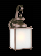 Generation-Seagull 84570EN3-71 - Jamestowne transitional 1-light LED medium outdoor exterior wall lantern in antique bronze finish wi