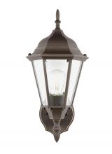 Generation-Seagull 88941-71 - Bakersville traditional 1-light outdoor exterior wall lantern sconce in antique bronze finish with c