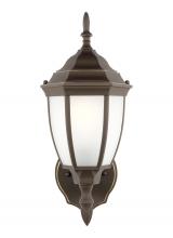 Generation-Seagull 89940-71 - Bakersville traditional 1-light outdoor exterior round wall lantern sconce in antique bronze finish