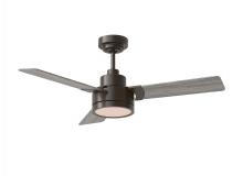 Generation-Seagull 3JVR44AGPD - Jovie 44" Dimmable Indoor/Outdoor Integrated LED Indoor Aged Pewter Ceiling Fan with Light Kit W