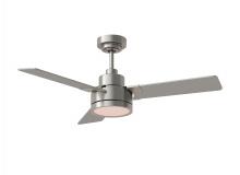 Generation-Seagull 3JVR44BSD - Jovie 44" Dimmable Indoor/Outdoor Integrated LED Indoor Brushed Steel Ceiling Fan with Light Kit