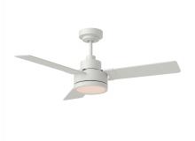 Generation-Seagull 3JVR44RZWD - Jovie 44" Dimmable Indoor/Outdoor Integrated LED Indoor Matte White Ceiling Fan with Light Kit W