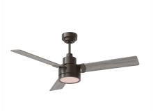 Generation-Seagull 3JVR52AGPD - Jovie 52" Indoor/Outdoor Dimmable Integrated LED Aged Pewter Ceiling Fan with Light Kit Wall Con