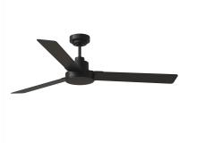 Generation-Seagull 3JVR58MBK - Jovie 58" Indoor/Outdoor Midnight Black Ceiling Fan with Handheld / Wall Mountable Remote Contro