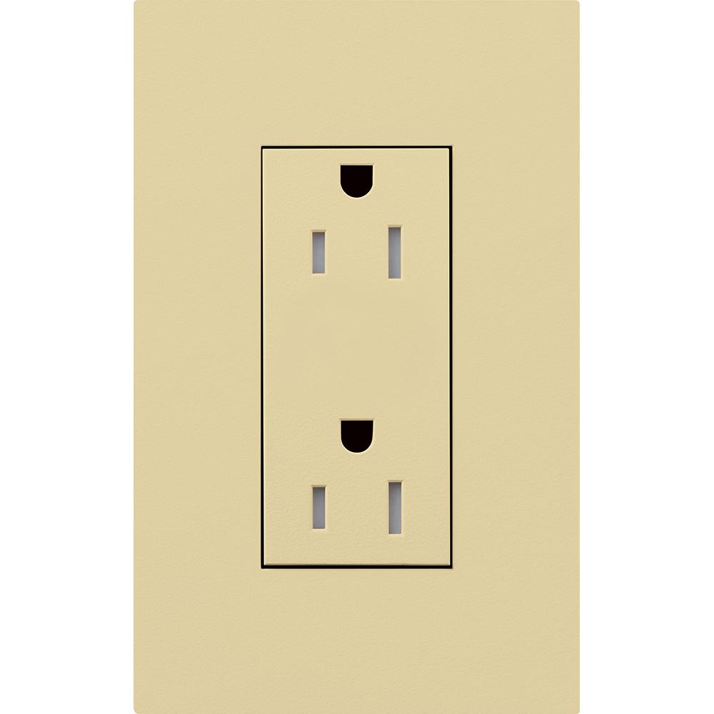 DUPLEX 15A TR RECEPTACLE IV NO FP