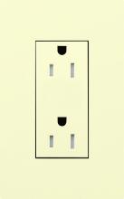 Lutron Electronics LTR-F15-TR-AL - DUPLEX 15A TR RECEPTACLE AL FP