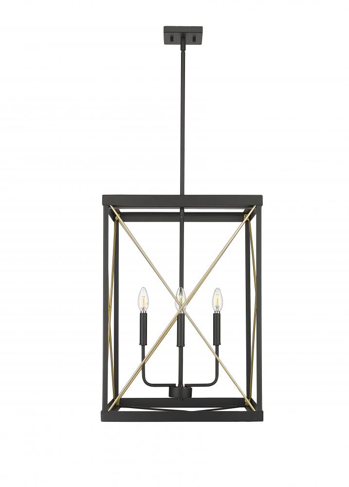 Terni 4-Light Pendant light Matte Black / Painted Modern Gold