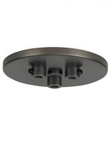 Visual Comfort & Co. 700TDMRD3TZ - Line-Voltage Mini Canopy 3 Port Round