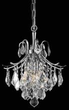 Elegant LD8100D12C - Amelia Collection Pendant D12in H15in Lt:3 Chrome Finish