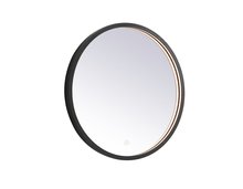 Elegant MRE6021BK - Pier 21 Inch LED Mirror with Adjustable Color Temperature 3000k/4200k/6400k in Black