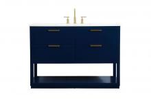 Elegant VF19248BL - 48 Inch Single Bathroom Vanity in Blue