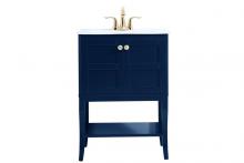 Elegant VF2100BL - 24 Inch Bathroom Vanity in Blue