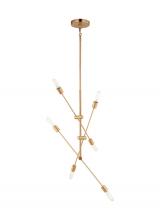 Generation-Designer 3200506-848 - Axis Six Light Large Chandelier