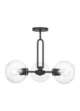 Generation-Designer 7755703EN7-112 - Three Light Semi-Flush Convertible Pendant