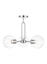 Generation-Designer 7755703EN7-962 - Three Light Semi-Flush Convertible Pendant