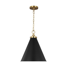 Generation-Designer CP1271MBKBBS - Wellfleet Medium Cone Pendant