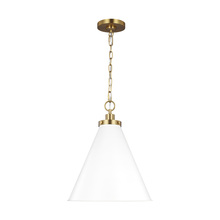 Generation-Designer CP1271MWTBBS - Wellfleet Medium Cone Pendant