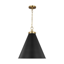 Generation-Designer CP1281MBKBBS - Wellfleet Large Cone Pendant