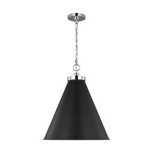 Generation-Designer CP1281MBKPN - Wellfleet Large Cone Pendant