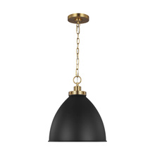 Generation-Designer CP1291MBKBBS - Wellfleet Medium Dome Pendant