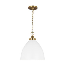 Generation-Designer CP1291MWTBBS - Wellfleet Medium Dome Pendant