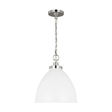 Generation-Designer CP1291MWTPN - Wellfleet Medium Dome Pendant