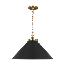 Generation-Designer CP1311MBKBBS - Wellfleet Wide Cone Pendant