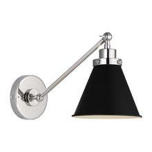 Generation-Designer CW1121MBKPN - Wellfleet Single Arm Cone Task Sconce