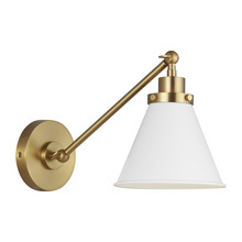 Generation-Designer CW1121MWTBBS - Wellfleet Single Arm Cone Task Sconce