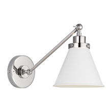 Generation-Designer CW1121MWTPN - Wellfleet Single Arm Cone Task Sconce