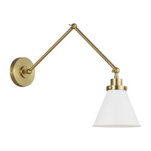 Generation-Designer CW1151MWTBBS - Wellfleet Double Arm Cone Task Sconce