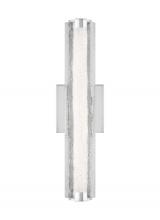 Generation-Designer WB1867CH-L1 - Cutler 18" Crack Glass LED Sconce