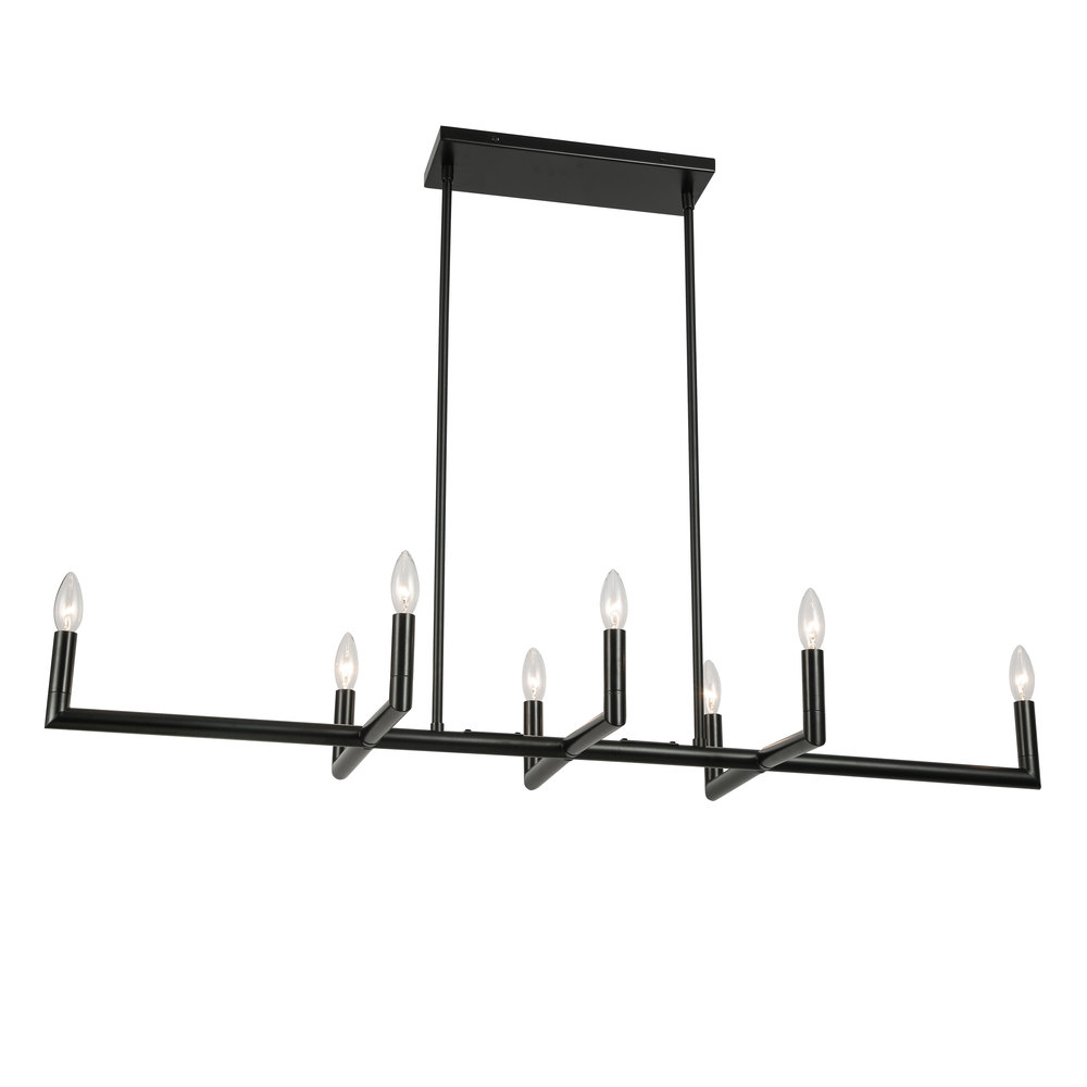 8LT Horiz Chandelier,  MB