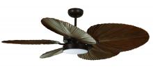 Beacon Fans 21065501 - Lucci Air Bali 52" DC Ceiling Fan with Light in Oil Rubbed Bronze and Dark Koa Blades