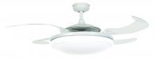 Beacon Fans 21093001 - Fanaway Evo2 White Retractable 4-blade Lighting with Remote Ceiling Fan