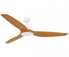 Beacon Fans 21101101 - Lucci Air Type A White and Teak 60-inch DC Ceiling Fan