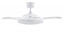 Beacon Fans 21103501 - Fanaway Evo1 White Retractable 4-blade LED Lighting with Remote Ceiling Fan