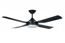 Beacon Fans 21289701 - Lucci Air Moonah Black 52-inch LED Light with Remote Control Ceiling Fan