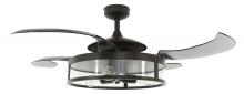 Beacon Fans 212927010 - Fanaway Classic Antique Black and Smoke Retractable 4-blade 48-inch 3-light AC Ceiling Fan