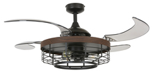 Beacon Fans 51106101 - Fanaway Montclair 48-inch Black with Koa Trim AC Ceiling Fan with Light