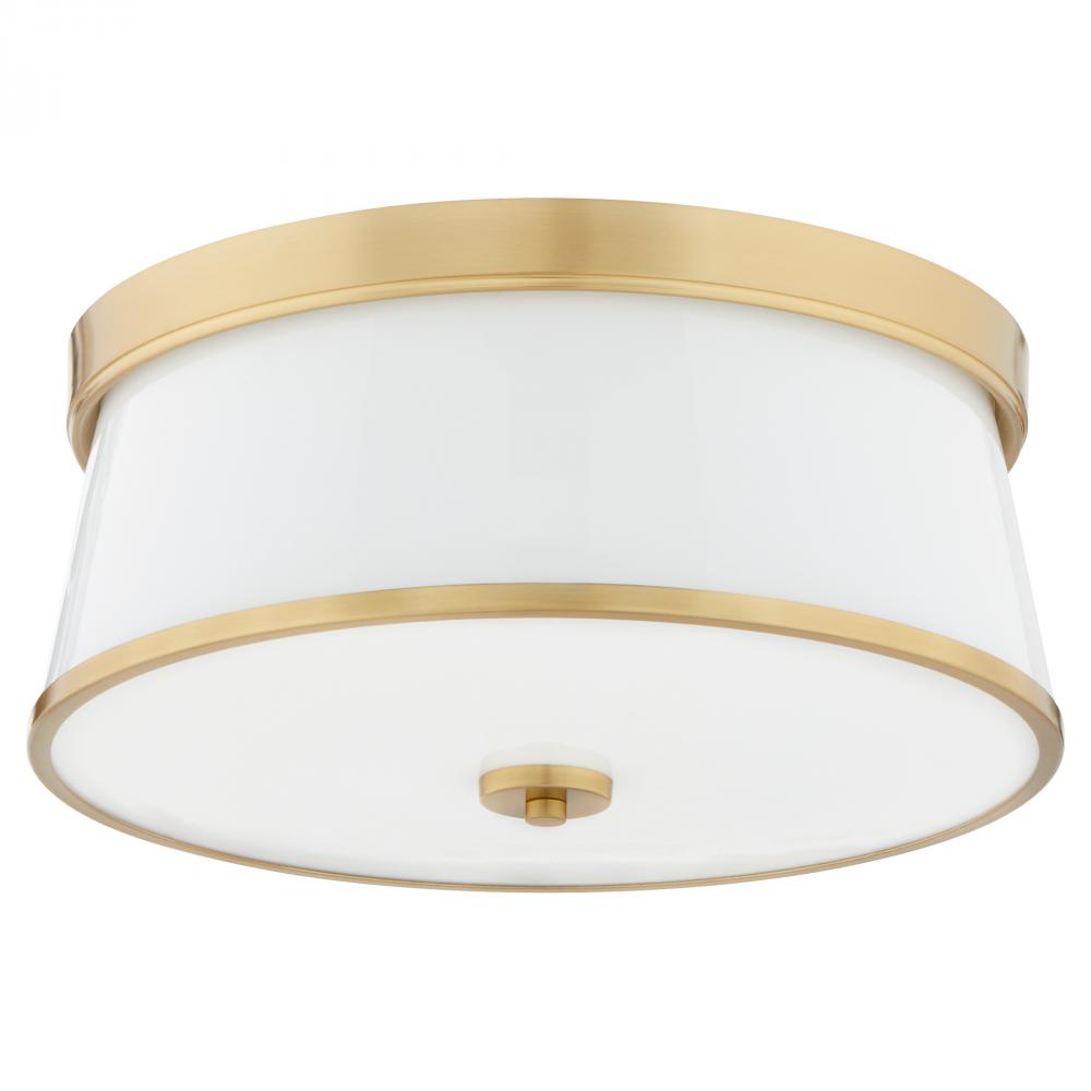 Weir 16 inches Ceiling Mount, Aged Brass