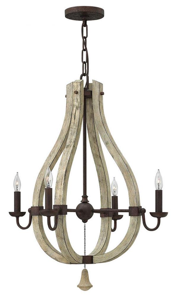 Small Open Frame Single Tier Chandelier