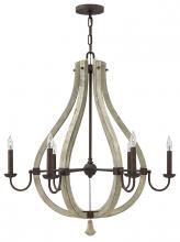 Fredrick Ramond Merchant FR40576IRR - Medium Open Frame Single Tier Chandelier