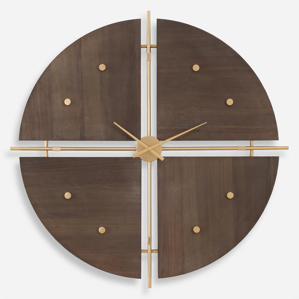 Uttermost Walnut Elegance Wall Clock