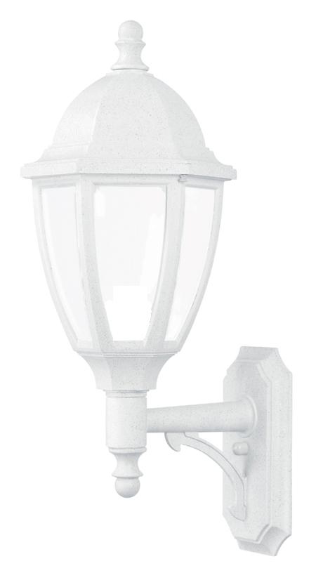 EVERSTONE WALL LANTERN WHITESTONE W/OPAL LENS